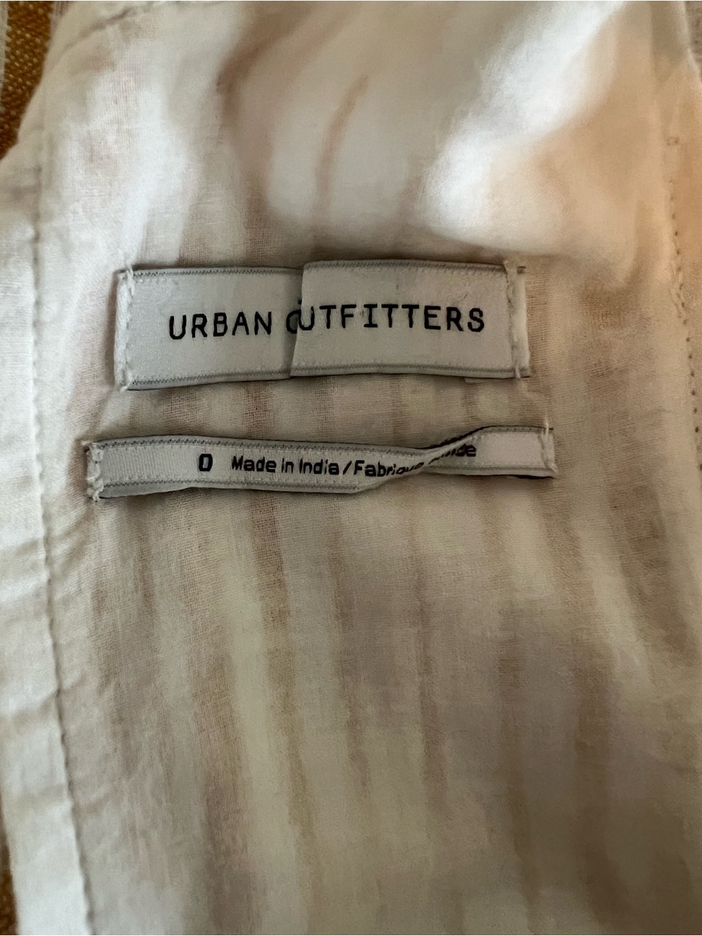 Urban Outfitters Millie Stripe Plunging Linen Button-Through Midi Dress - Picture 6 of 6